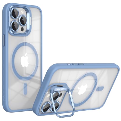 YUYIB �X�}�z�P�[�X iPhone 15 Plus �Ή� �N���A�P�[�X MagSafe�Ή� �X�^���h�@�\ �N���A ���� ���C�����X�Ή� PC�w��+TPU�o���p�[ �ϏՌ� �u�����h �X���� �X�g���b�v�z�[���t�� �A�C�t�H��15�v���X �g�ѓd�b���΁[ (�u