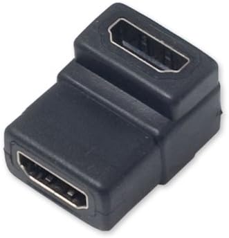 Connectland CL-ADA31013 90-Degree L-Shape HDMI (19-pin) Female to HDMI (19-pin) Female Connector