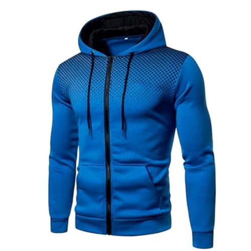 Sweat à capuche sportif zippé homme à manches longues isolantes pour l'entraînement
