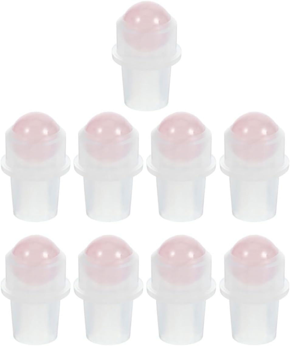 GALPADA 9pcs Jade Roller Ball Tops for 10ml 16mm Essential Oil Bottles