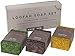 Calily Life Natural Luffa Soap Set Exfoliating Moisturizing Shower and Bath Soap Loofah Body Scrub Exfoliator – Lavender, Eucalyptus and Tea Tree Essential Oil Infused Soap with Natural Luffah sponge