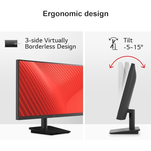 LG Monitor 24MS500 - FHD 1080p IPS 24 inch, 100Hz, 5ms, Office Display, Reader Mode & Flicker Safe, Smart Energy Saving, HDMI, Black - Image 3