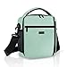 Aosbos Sac Isotherme Repas avec Bandoulière Détachable & Réglable, Sac à Lunch Portable 7L Sac de Déjeuner pour Femme Homme, Sac Thermique Idéal pour Travail / École / Bureau / Pique-nique, Vert