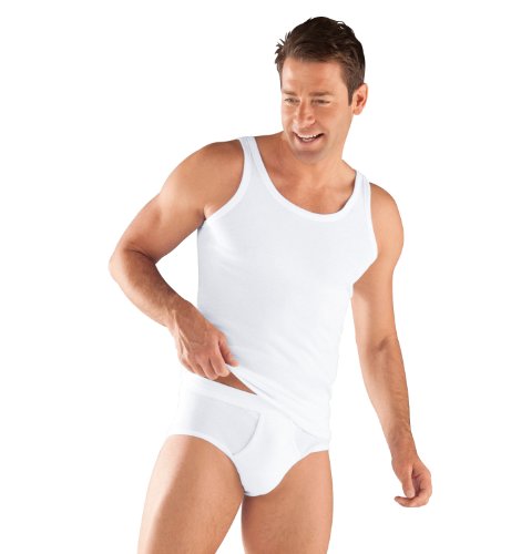 Preisvergleich Produktbild 2 Stück Schiesser Cotten Essentials Herren Weiß Gr. 6 / L