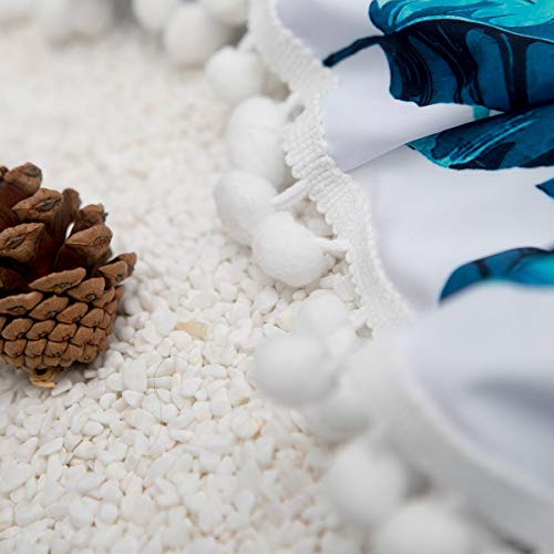 Biquíni feminino LIOOBO com Pompons de duas peças, cintura alta, costas nuas, tamanho G