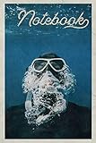  Notebook: Snorkel mask Beautiful Composition Book Journal Diary for Men, Women, Teen & Kids Vintage Retro Design snorkeling vs scuba diving