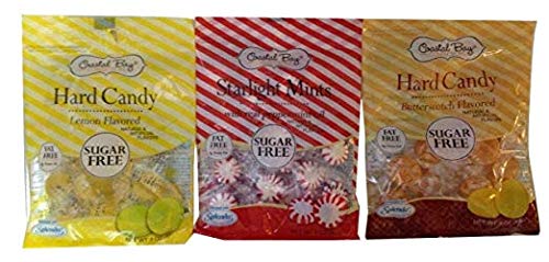 Sugar Free Hard Candy 4 Multi-Pack Lemon, Butterscotch, Peppermint, Spearmint