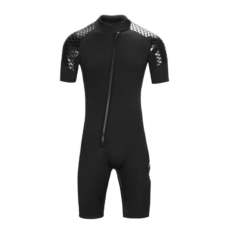 Combinaisons De PlongéE Muta da uomo a maniche corte 3 mm, con cerniera frontale, protezione solare, abbigliamento sub for surf, drifting