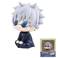 Invasye Gojo Satoru Figure Statue, Q Version Action Figur, Gojo Satoru Look Up Figur, Figure Statue Anime, Desktop Spielzeug Decoration, Model Sammlerstück, für Auto Heim Decoration Geschenk
