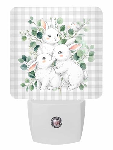 Lámpara de Noche Conejo con Sensor Luz LED miniatura 1