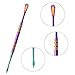 6 Pieces Wax Carving Tool Wax Tool Carving Tool Stainless Steel Sculpting Tool Spoon 4.75 Inch (Rainbow)
