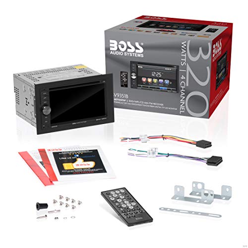 Boss Audio Systems Bv9351B Car Dvd Player - Double Din, Bluetooth Audio And Calling, 6.2 Inch Lcd Touchscreen Monitor, Mp3 Player, Cd, Dvd, Mp3, Usb, Sd, Auxiliary Input, Am Fm Radio Receiver, Black #TOP4