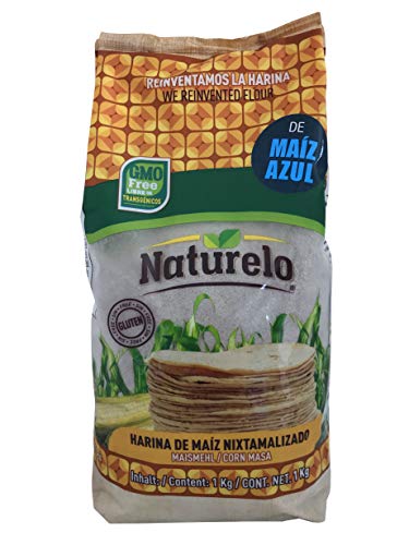 Harina de Maiz Azul Nixtamalizado NATURELO 1Kg