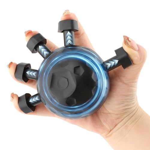 Finger Grip Strengthener, Upgraded Adjustable Hand Grip Strengthener Finger Exerciser Gripper Tool, Hand Exercise Trainer for Arm Strength(COLOR:Black)