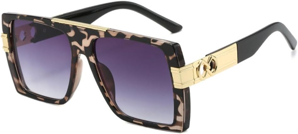 Fashion Sunglasses Women Men Luxury Gradients Lens PC Golden Frame Versatile Sun Protection Eyewear UV400