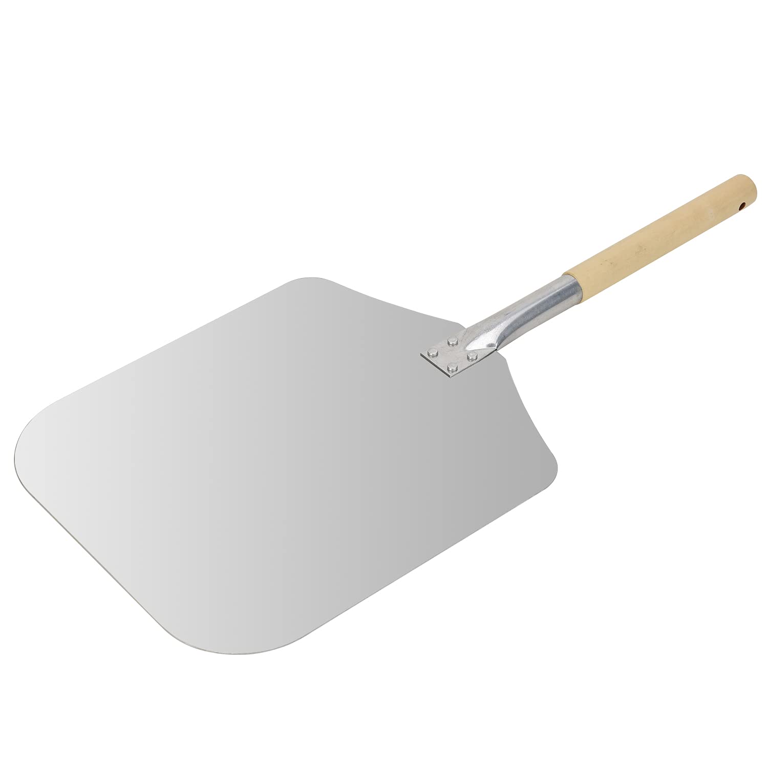 Pala Per Pizza In Alluminio Con Manico In Legno Estraibile – Lama 30,5x35,6 Cm, Lunghezza Totale 66 Cm – Accessorio Da Forno