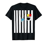 Cooles Schiedsrichter-Uniform Halloween-Kostüm | Lustiges Lazy DIY Geschenk T-Shirt