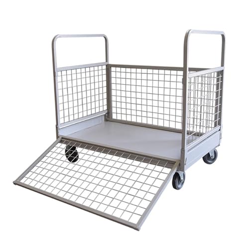 Carretilla plegable con jaula plataforma 300kg miniatura 1