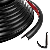 MAHOOMMAKH 40 FT RV Rain Gutter Plastic Drip Rail, 1/2 inch RV Trim Molding, RV Rain Gutter Diverter Fit for Car, Truck, RV, Boat and Home Application (Black)