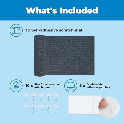 image for Best Pet Supplies Catify Peel & Stick Cat Scratching Mat – Self-Adhe