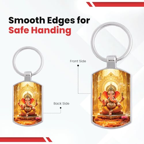 Image of Premium Printed Metal Keychain for Men & Women | High-Definition Artwork Print | Durable Key Ring for Car, Bike, Home & Office Keys | Stylish Decorative Key Holder Gift