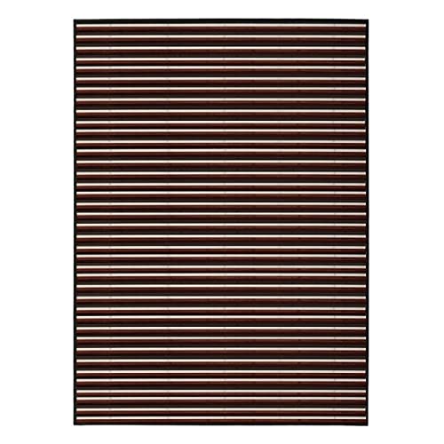Hogar y Mas Alfombra BAMBÚ MARRÓN Rayas 140X200