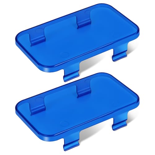 Image of Blue LED Pods Covers 2pcs 3x1.8 LED Pod Light Bars Blue Covers | High-Impact Blue PC, Blue Show Glow, Snap-On Install, 3x1.8 inch Fit, Off-Road LED Protection.