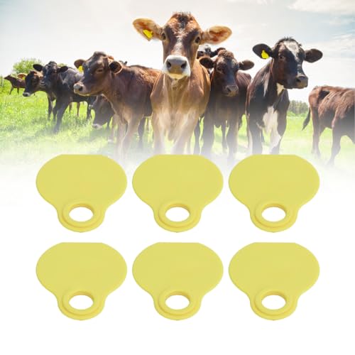 Étiquette d'identification TPU vierge pour bovins et grands élevages lot de 50