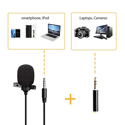 Image of Maizic Clip MicrophoneSupported iphone7 and iphone8 with Three Types of Connect Pin for YouTube
