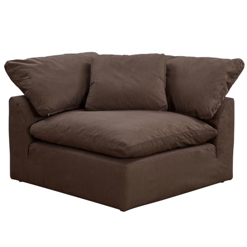 Sillón Modular con Tela Lavable Marrón miniatura 7