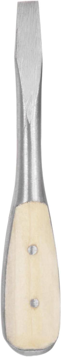 HARFINGTON Slotted Screwdriver SL7.5 6" Carbon Steel Flat-Blade Screwdrivers with Wooden Handle for Fastening, Chiseling and Loosening