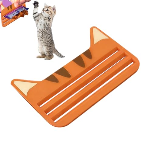 Extrusora de comida para gato,Extrusora compacta para golosinas de animales impresos en 3D,Raspador para láminas de comida para gatos - para gatitos pequeños medianos grandes, uso interior al aire