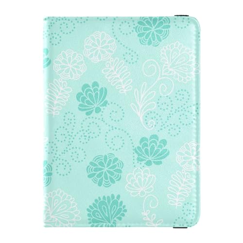 Custodia per passaporto per donne e uomini per da viaggio con blocco RFID motivo floreale senza cuciture Floreali Senza Cuciture Taglia unica Casual