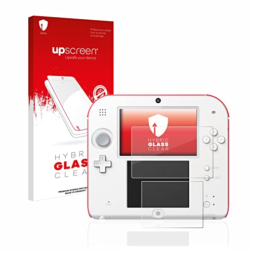 upscreen Pellicola Protettiva per Nintendo 2DS Protezione Schermo Hybrid Glass - 9H Durezza