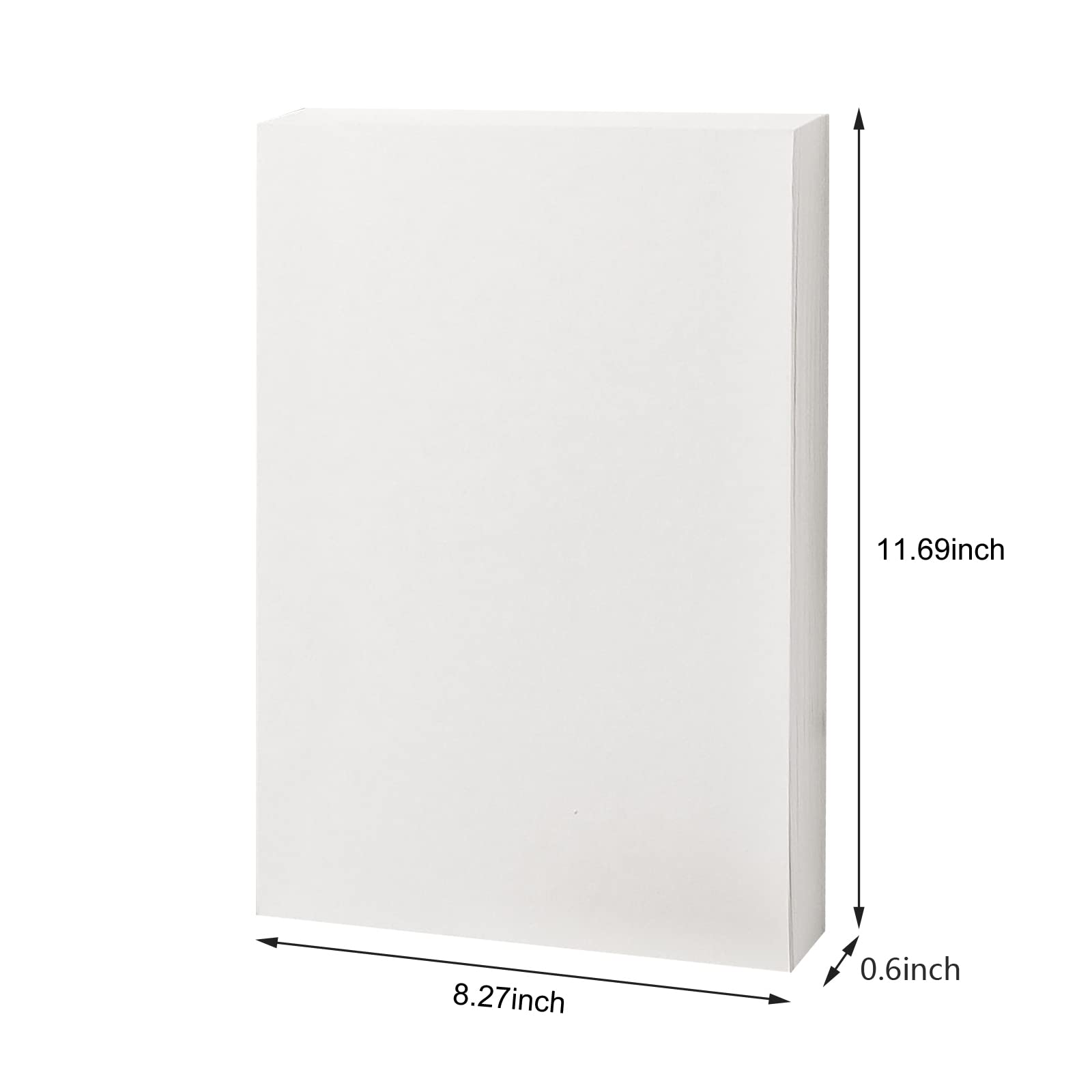 50 hojas de papel de acuarela en blanco de 200 g, tarjetas de papel de acuarela suave y delicado, cartulina de acuarela para niños, estudiantes, artistas, pintura de acuarela (A4, 8.27 x 11.69