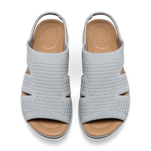 Image of mysoft Womens Comfortable Walking Sandals Slip On Air Cushion