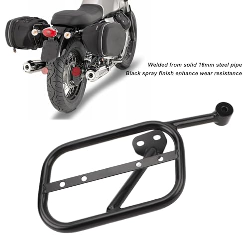 Yoidesu Motorcycles Universal Saddle Bag Support, Bars Racks Mount Bracket for V9 Bobber 2018‑2023, Motorcycle Saddlebag Support Racks, Iron Luggage Bag Mount (Right Side