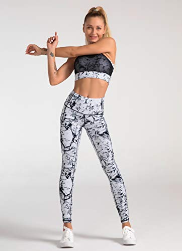 Dragon Fit High Waist Yoga Leggings with 3 Pockets,Tummy Control Workout Running 4 Way Stretch Yoga Pants