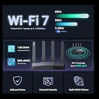 GL.iNet GL-BE9300 Flint 3 Tri-Band Wi-Fi 7 Router 5 x 2,5G VPN-Router – Ansicht 3