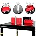 Arm Wrestling Table, Upper Body Muscle Training Table, All Steel Material Arm Wrestling Muscle Exerciser, Arm Chest Workout Equipment, Forearm Trainer Home Gym(Red)