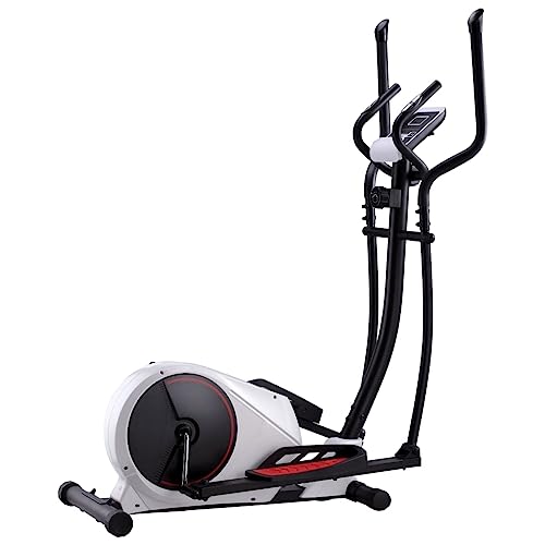 vidaXL Crosstrainer Magnetisch mit Pulsmessung Computer LCD-Display Heimtrainer Ellipsentrainer Cardio Ergometer Fitnessgerät 120kg Schwungmasse 20kg