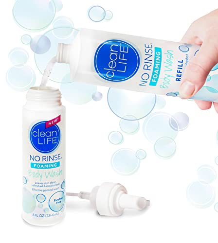 No-Rinse Foaming Body Wash, 8 Fl Oz: The Original Formulas, Leaves Skin Clean, Refreshed And Moisturized - Effective Perineal Wash In A Rinse-Free Formula #TOP2