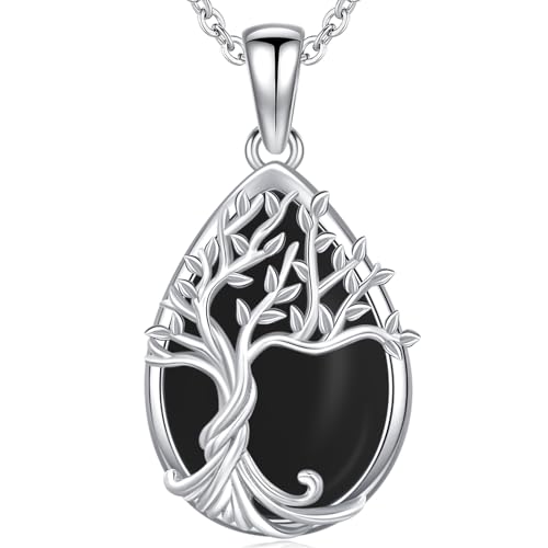 Odinstone Tree of Life Necklace Sterling Silver Pendant for Women | Hypoallergenic Family Tree Necklaces Jewelry for MomWifeGrandmawith Fine Gift Box 182 inch Chain product thumbnail 15