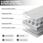 Self-Inflating Tesla Model Y Mattress, 4" Ultra-Thick Sleeping Pad Gray - Image 3