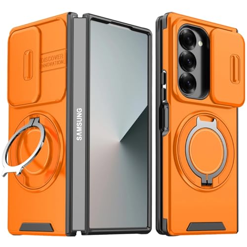 Coque de protection magnétique pour Samsung Z Fold 6 orange premium