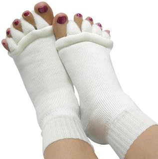 MACHEE Yoga Gym Massage Five Toe Separator Socks Foot Alignment Pain Relief Hot