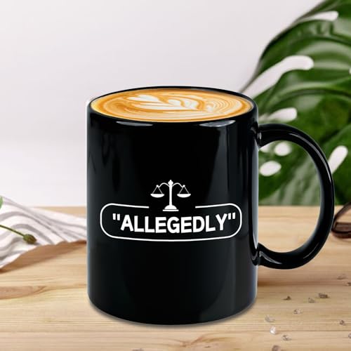 Taza de cerámica para abogados capacidad 11 oz negra miniatura 5