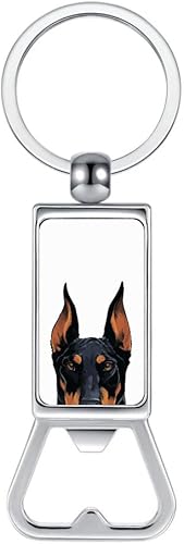 WIRESTER Llavero de metal para abrebotellas, abrebotellas de cerveza, llavero para cocina, bar, restaurante, fácil de transportar, color negro óxido