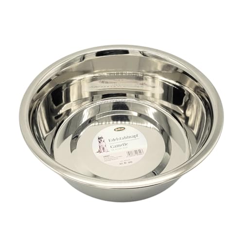 Bubimex - Ciotola in Acciaio Inox per Cani e Gatti - Contenitore per Acqua e Cibo - Resistente, igienico, Facile da Pulire e Senza Tempo - Ciotola di Alta qualità - 2,80 L