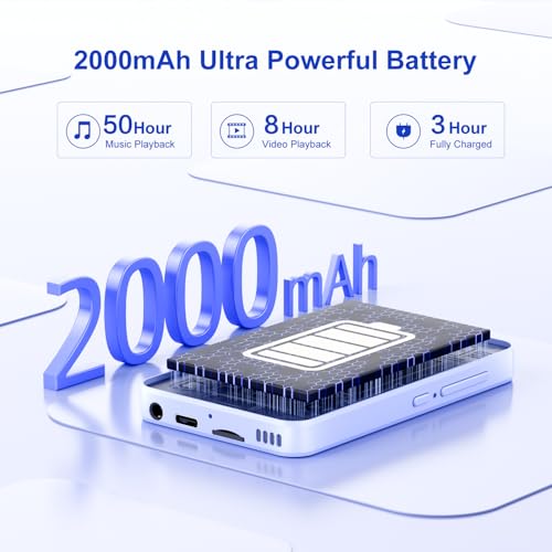 MP3 Player with Bluetooth and WiFi, 80GB MP3 & MP4 Players with Camera, Android MP3 Player with Spotify Amazon Music Deezer Audible, 4.02 Inch Touch Screen HiFi Music Player for Kids with Speaker - Image 6